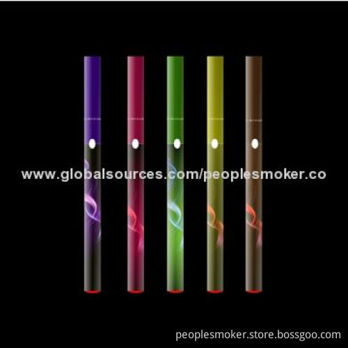 Disposable E Cigarettes with Crow Button, PVC Box Package